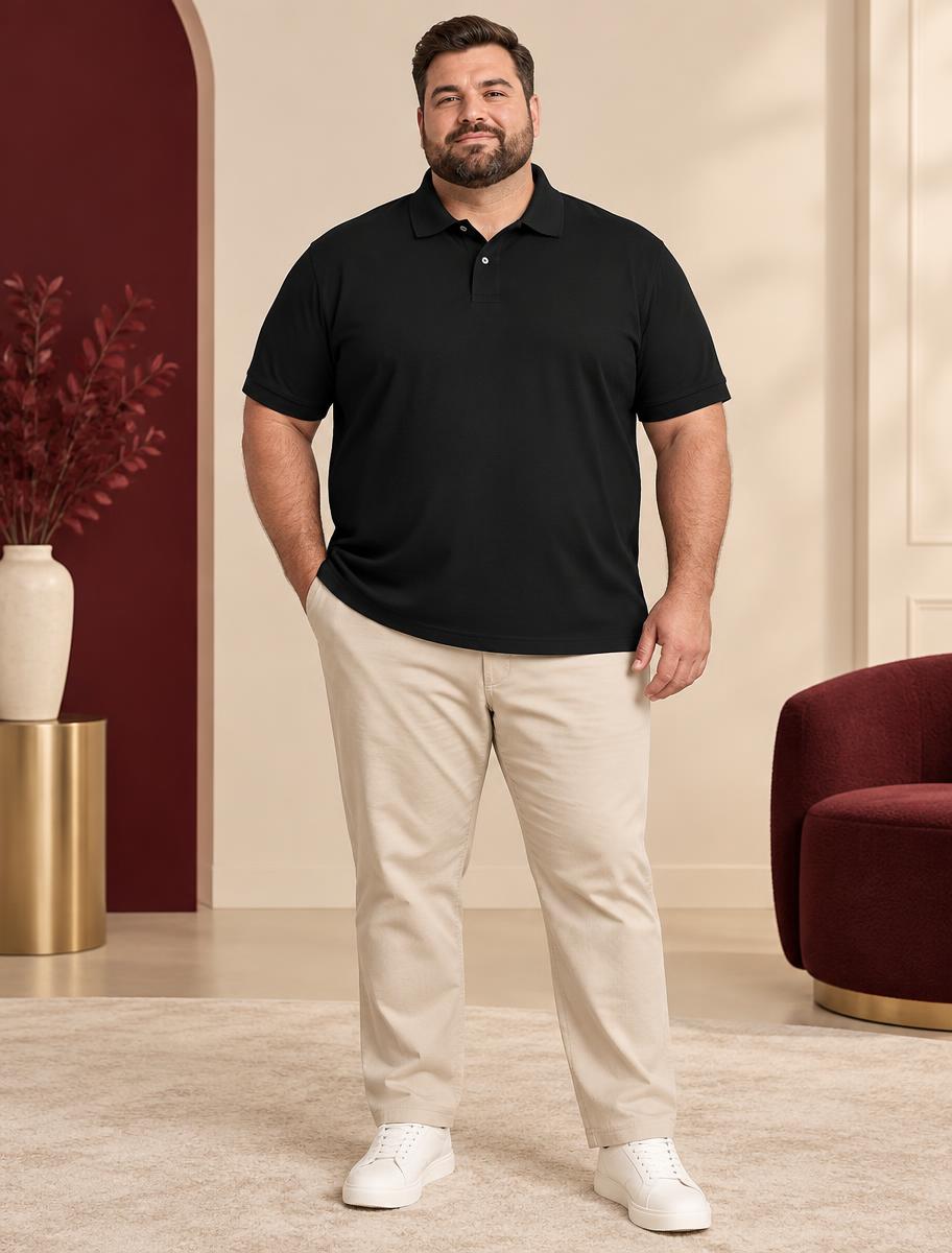 Polo Pique Negru